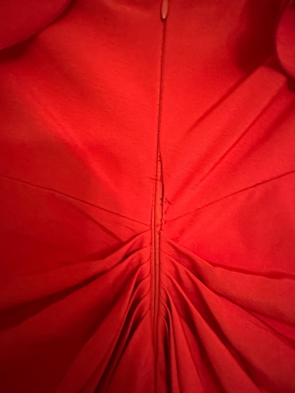PrettyLittleThing Red Ruffle-Sleeve Midi  Pageant, costume, Party Dress up. sz 4 - Picture 7 of 8